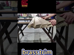 Массивная латунь для лестничных ноздрей. Противоскользящая и тяжелой эксплуатации. Роскошная модернизация для деревянных ступеней.