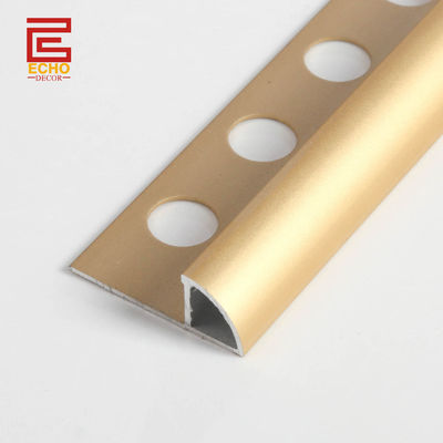 качество  Decorative Aluminum Tile Trim Quarter Round On Tile Metal Border Tile Edging Trim завод