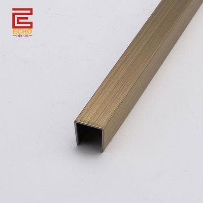 Металлический U Channel Tile Trim Molding Flexible Tile Edge Trim для концов столешницы