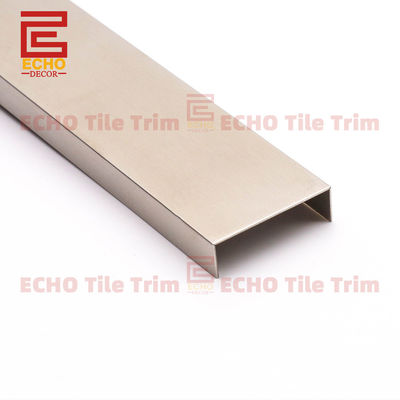 Ванная комната Серебро из нержавеющей стали Listello Border Edge Tile Trim