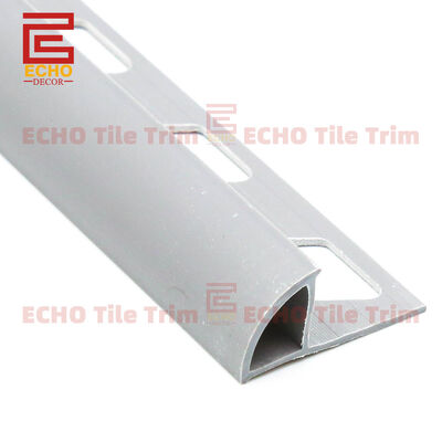 9mm Round Plastic Edge Tile Trim Light Grey Tile Corner Strip 3 8